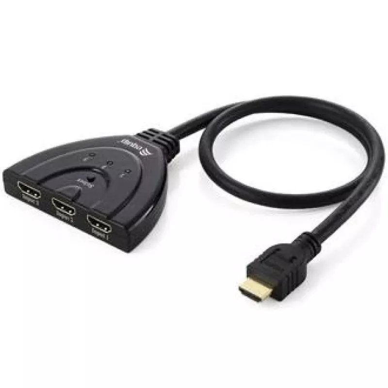 Equip 3x1 HDMI Switch, 1920 x 1080 Pixel, Full HD, Schwarz