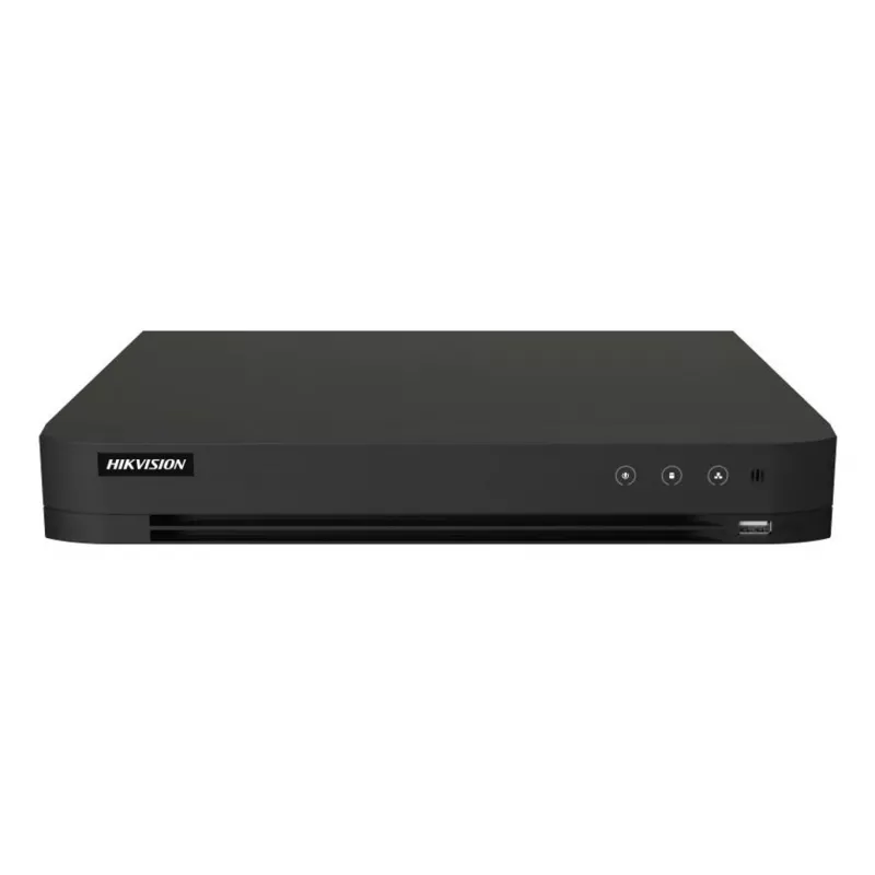 DVR Hikvision Pro Series 8-Kanal 5 MP 1U H.265 AcuSense, 8 Eingänge, Gigabit-Ethernet, 12 TB HDD, 12 V, 24 W