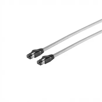 Netzwerkkabel Captiva 80287 Patchkabel CAT 8 RJ45 5m Grau