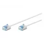 Goobay 74326 Ultra-Flexibles CAT 6A Patchkabel, Slim, U/FTP, 0,15 m, Weiß | Goobay