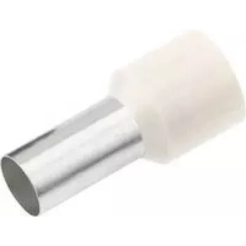 Cimco 187107 Aderendhülse 0,5 mm² teilweise isoliert Weiß 100 Stück (187107)