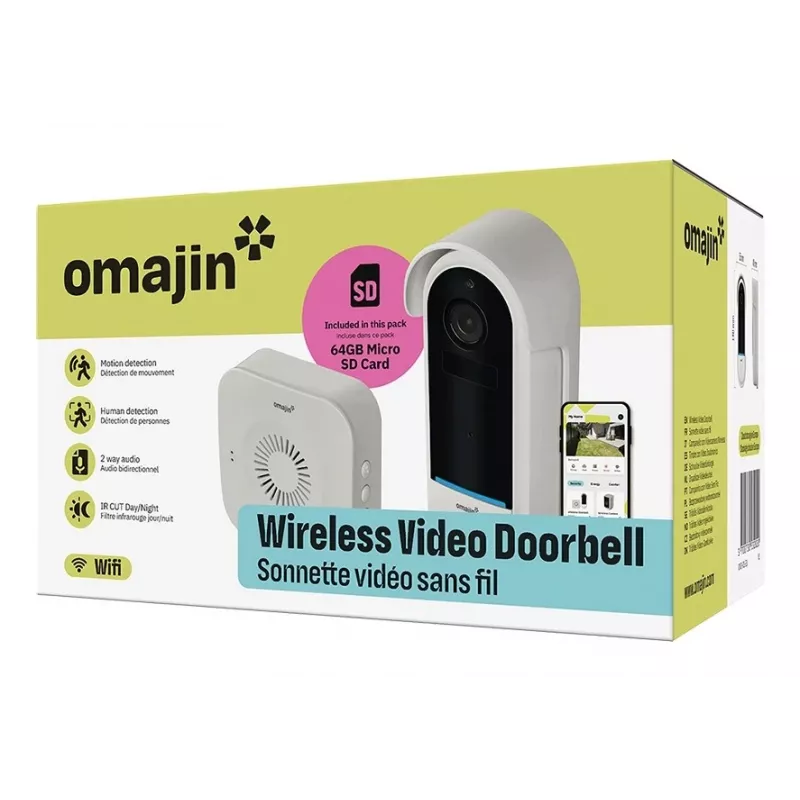 Türklingel-Gong Omajin by Netatmo OVD-01-EU Schwarz Weiß