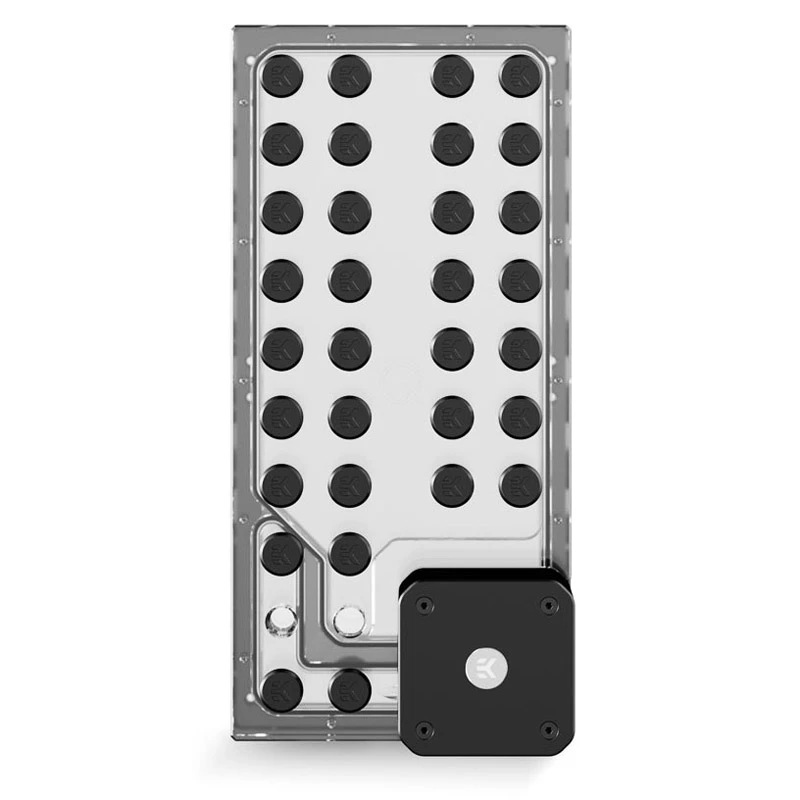 Pumpenverteilerplatte EK Water Blocks EK-QuantumX Loophole D5 PWM Schwarz Plexiglas