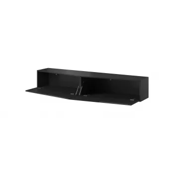 Cama TV-Ständer VIGO SLANT 180cm (2x90) schwarz/schwarz glänzend