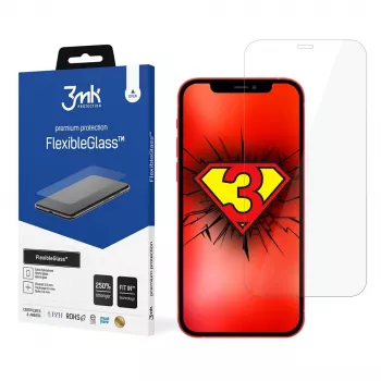 3MK FlexibleGlass Displayschutzfolie für iPhone 12/12 Pro