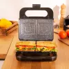 Cecotec Sandwichmaker | Rock’nToast 4in1 | 1000 W | Anzahl der Platten 4 | Schwarz