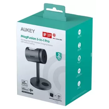 Kühlender 3-in-1 Wireless Charger LC-MC311A 15W Qi2 MagSafe + 30W PD Netzadapter