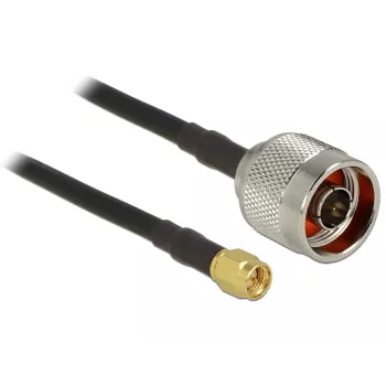 Koaxialkabel CFD200 DeLOCK 89420 2,5 m SMA Schwarz