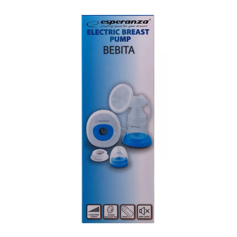 Elektrische Milchpumpe ESPERANZA ECM001B, Kapazität 1550 ml, AC/Batterie