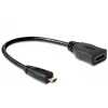 HDMI Kabel DeLOCK 65391 0,23m Typ A auf Typ D Schwarz