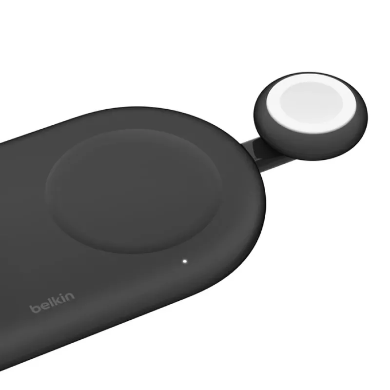 Kabelloses USB-Smartwatch-Ladegerät Belkin BoostCharge – 5 W, Innen-/Außenbereich, Schwarz/Weiß