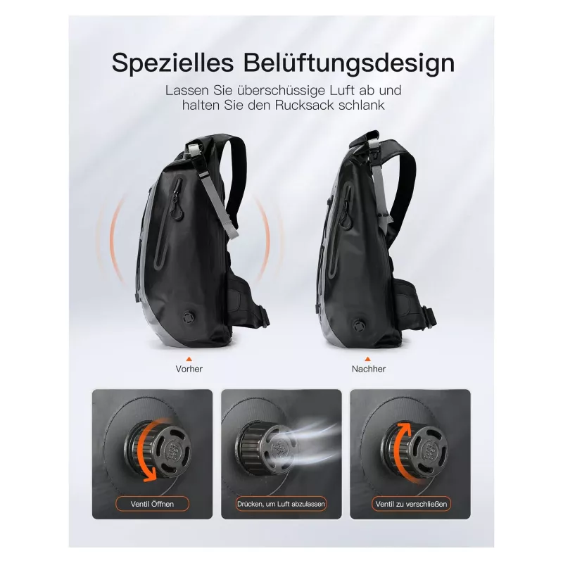 inateck Notebook-Rucksack BP06003 grau/schwarz 25-30L