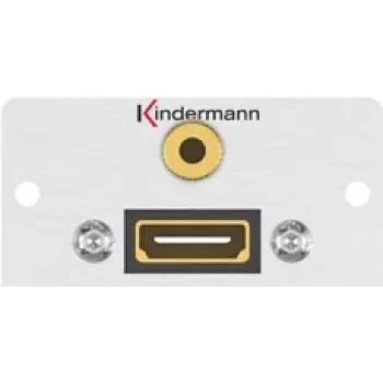Steckdosen-Einsatz HDMI + 3,5 mm Kindermann 7444000589