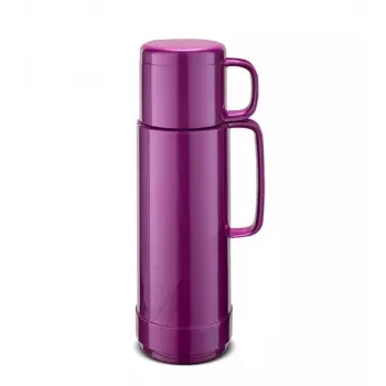 ROTPUNKT Glas-Thermoskanne, Fassungsvermögen 0,750 l, glänzend Traube (bischofsviolett)