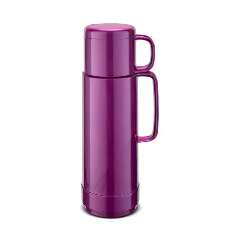 ROTPUNKT Glas-Thermoskanne, Fassungsvermögen 0,750 l, glänzend Traube (bischofsviolett)