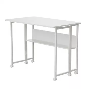 Maclean mobiler Schreibtisch weiß MC-126W 50kg