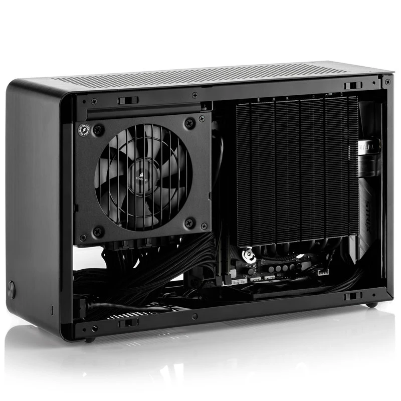 DAN Cases A4-SFX V4.1 - Silber + Alpenföhn Schwarz Ridge - 120 mm
