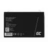 Wiederaufladbare versiegelte Blei-Säure-Batterie Grün Cell AGM12 6 V 7000 mAh Schwarz