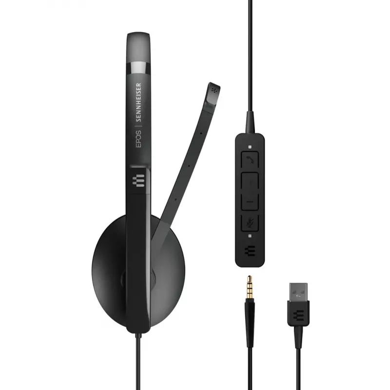 EPOS ADAPT 135 USB II Headset Kabelgebundenes Headset Büro/Call Center USB Typ-A Schwarz
