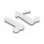 DeLOCK Staubschutzkappe für USB Typ-C Stecker und Apple Lightning Stecker Set 2 Stück weiß