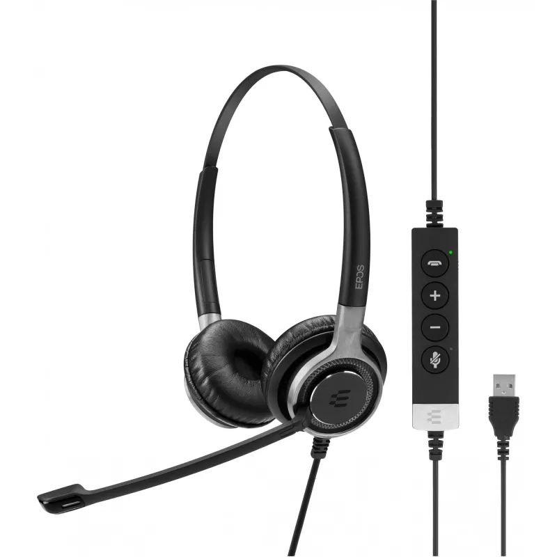 EPOS IMPACT SC 660 USB ML Headset Kabelgebundenes Kopfband Telefonie/Musik USB Typ-A Schwarz, Silber