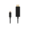 Video-Adapterkabel LANBERG CA-CMHD-10CU-0030-BK, USB Typ-C auf HDMI 2.0, 3 m, 18 Gbit/s, 4K