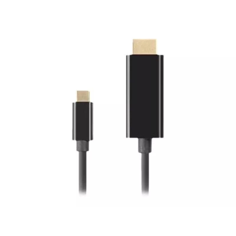 Video-Adapterkabel LANBERG CA-CMHD-10CU-0030-BK, USB Typ-C auf HDMI 2.0, 3 m, 18 Gbit/s, 4K