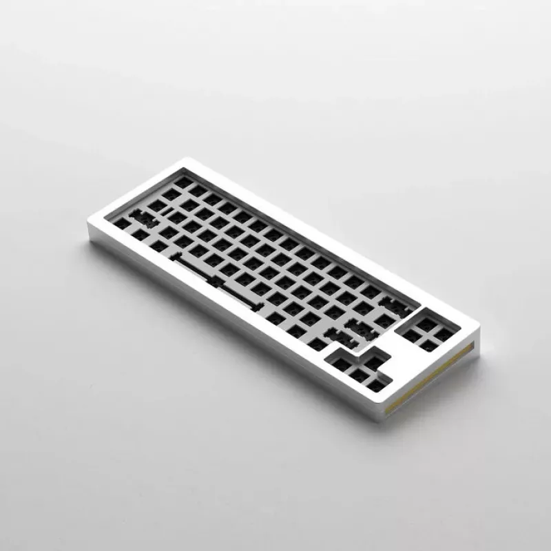 AKKO Gaming Tastatur Case MonsGeek M7 VIA Barebone Kit Silber — Barebone-Gehäuse für mechanische Tastaturen, kompatibel mit VIA-Firmware