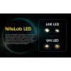 Stirnlampe Nitecore HU2000, 10 LEDs, USB-wiederaufladbarer Lithium-Ionen-Akku, Aluminium+Polycarbonat, IP68 wasserdicht
