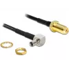Koaxialkabel DeLOCK 88487 TS-9 SMA 1,45m Schwarz
