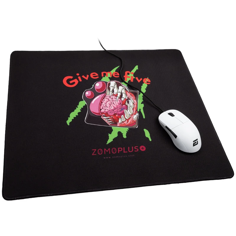Mauspad ZOMOPLUS Give Me Five Gaming 500×420 mm, schwarz