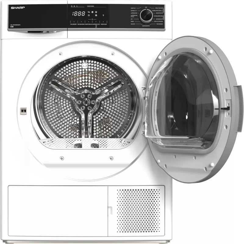 Sharp KD-HHH8S8GW3-DE Wäschetrockner Freistehend Frontlader 8 kg Weiß