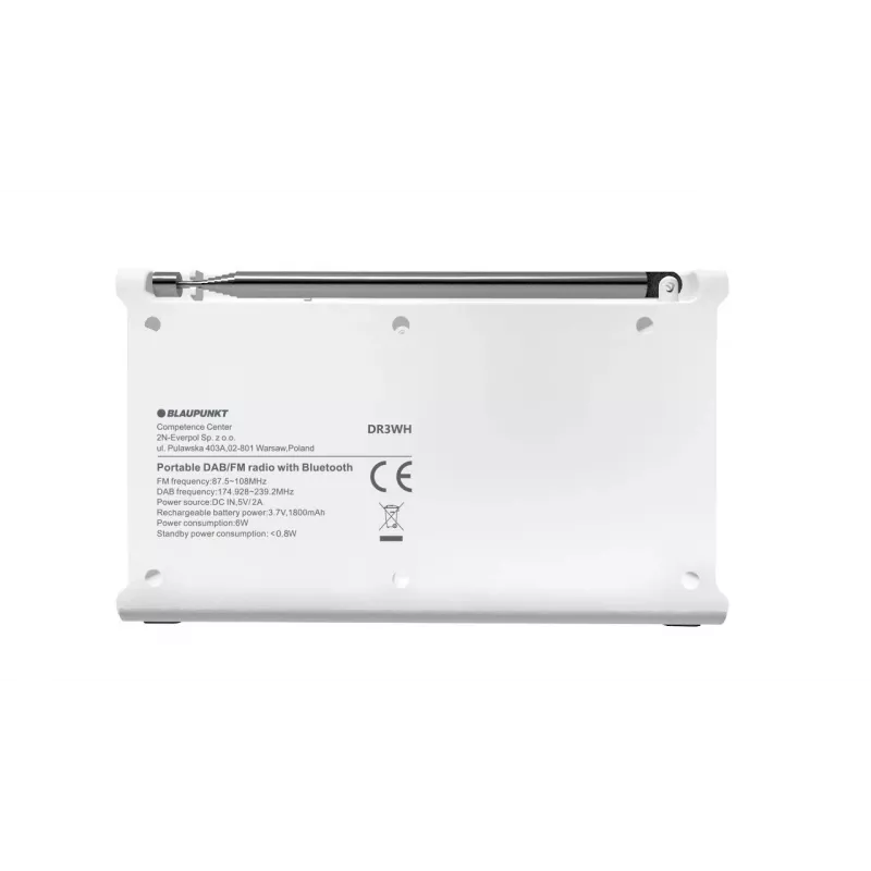 Blaupunkt DR3WH Tragbares Radio Weiß