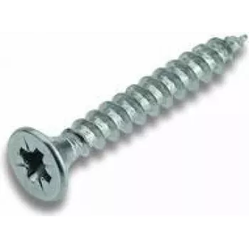 Schraube cimco 190027, verzinktes Metall, für Faserplatten, 30 mm Länge, 4 mm Gewindedurchmesser, 1 Stück
