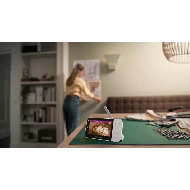 Philips AVENT SCD953/26 Video-Babyphone 400 m Wi-Fi Grau, Weiß