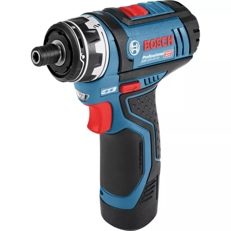 Bosch GSR 12V-15 FC Professional 1300 U/min Schlüssellos 600 g Schwarz, Blau
