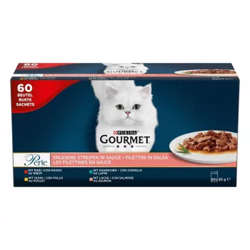 PURINA Gourmet Perle Mix - Nassfutter für Katzen - 60x85 g
