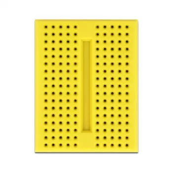 Steckplatine DELOCK 18320 — Kunststoff-Prototypenplatine, gelb, 36×46×10 mm