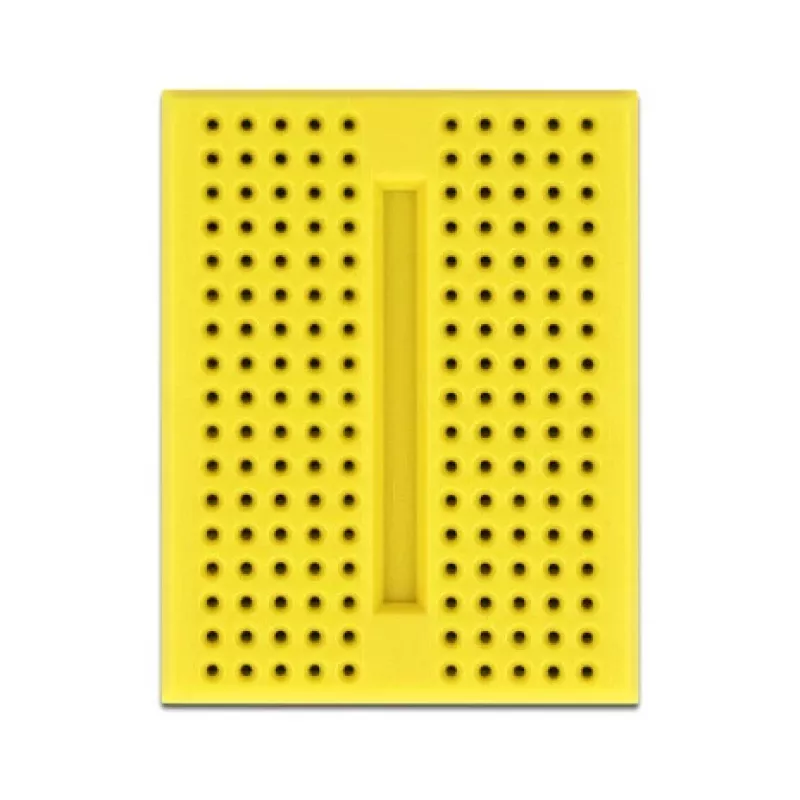 Steckplatine DELOCK 18320 — Kunststoff-Prototypenplatine, gelb, 36×46×10 mm
