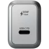 Ladegerät für Mobilgeräte Satechi ST-UC30WCM-EU — Universelles AC-Ladegerät für den Innenbereich mit 1× USB-C, Schwarz/Silber