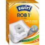 Staubsaugerbeutel SWIRL EcoPor ROB1 kompatible Ersatzbeutel für verschiedene Staubsauger, Papier-Mikrofilter, 5er-Pack