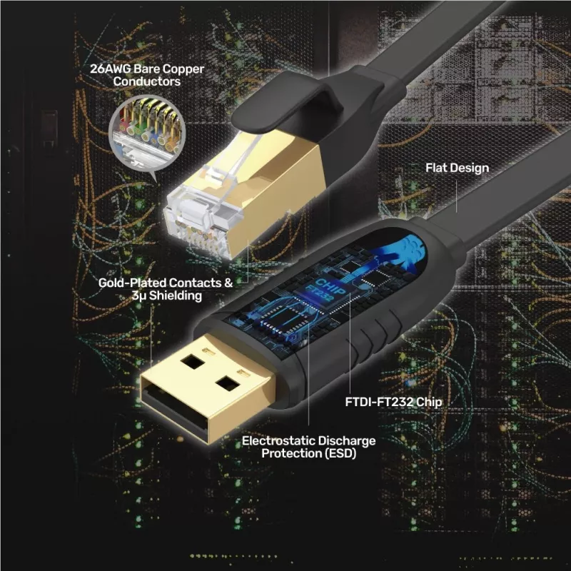 UNITEK Y-SP02001B Netzwerkkabel Schwarz 18 m