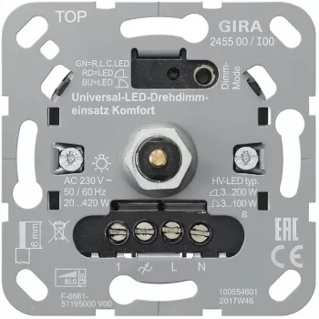 gira S3000 UniLED Drehdimmer Komfort (Modell 245500)