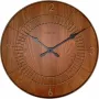 NeXtime klok 3113br Wood Round, Ø50 cm, Wanduhr, Braun