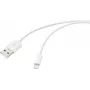 Renkforce USB-Kabel USB 2.0 USB-A-Stecker, Apple Lightning-Stecker 2,00 m Weiß (matt) RF-5724086 (RF-5724086)