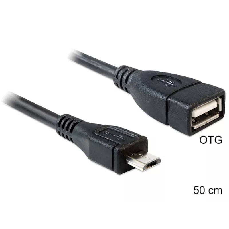 USB-Kabel DeLOCK 50cm Micro-USB B USB 2.0 A 83183