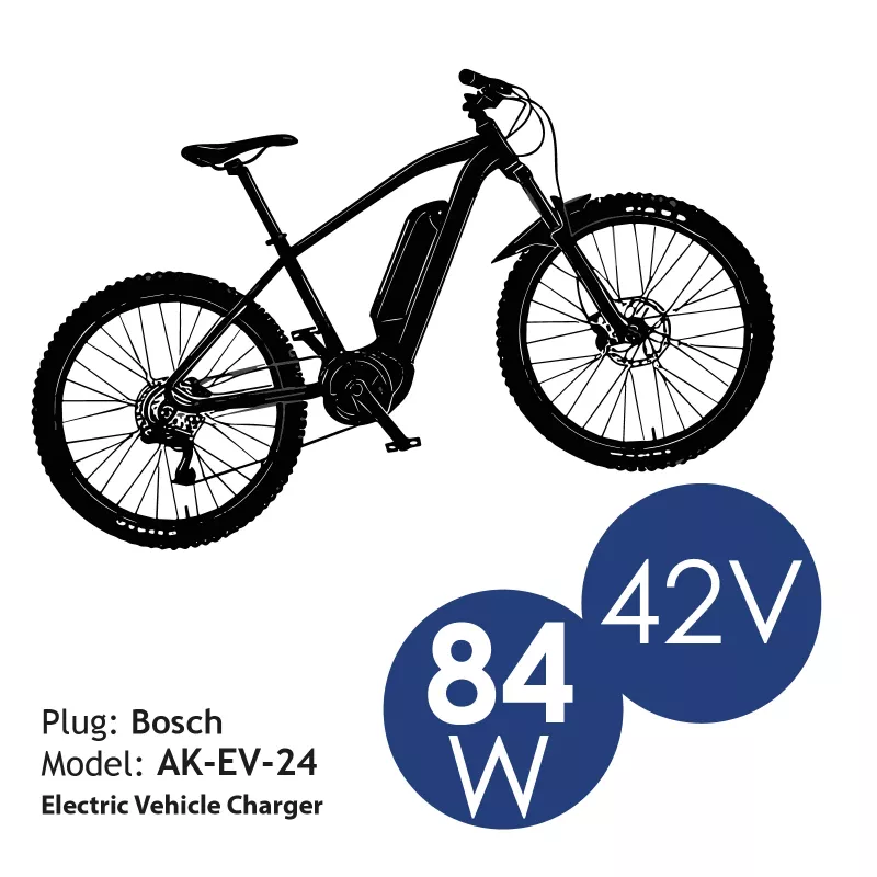 Akyga AK-EV-24 Ladegerät 42V/2A 84W Bosch 1,2m