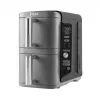 Ninja SL400EU Fritteuse Double 9,5 L 2470 W Heißluftfritteuse Schwarz, Grau