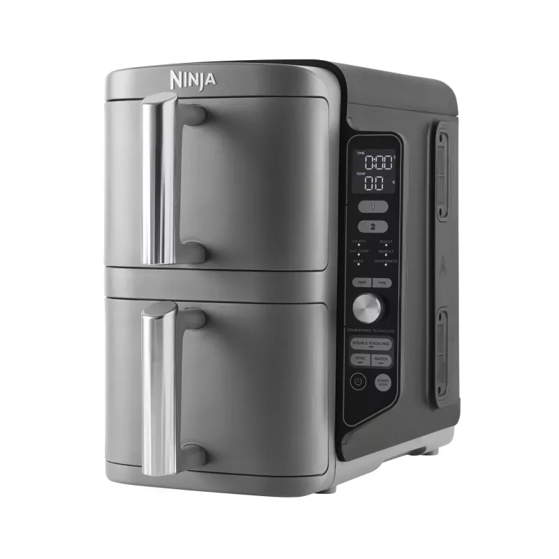 Ninja SL400EU Fritteuse Double 9,5 L 2470 W Heißluftfritteuse Schwarz, Grau