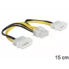 Internes Stromkabel DeLOCK 83410 0,15 m EPS 8-polig Molex 3-polig